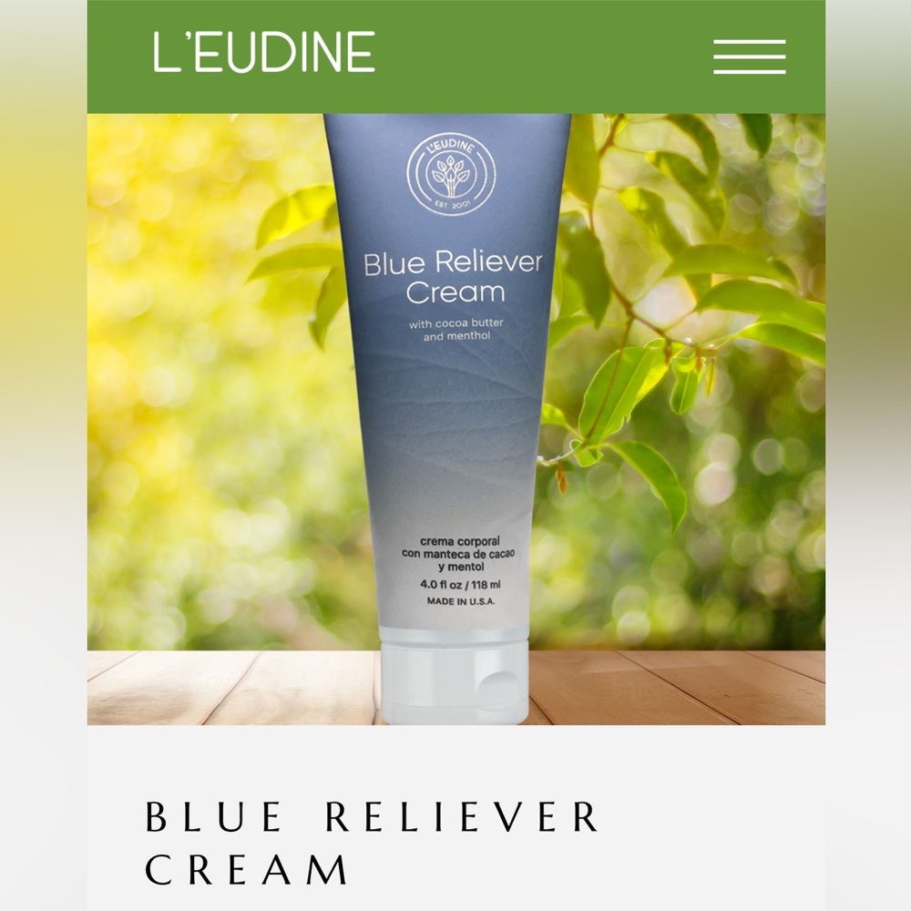 BLUE RELIEVER CREAM LEUDINE 4.0 fl
